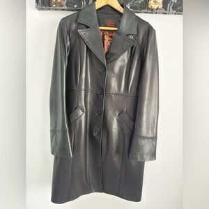 Danier Black Leather Coat